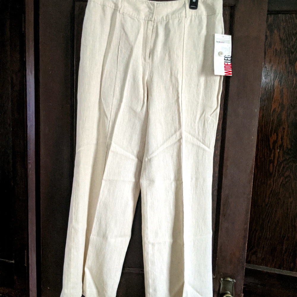 Tan Linen Khaki Slacks